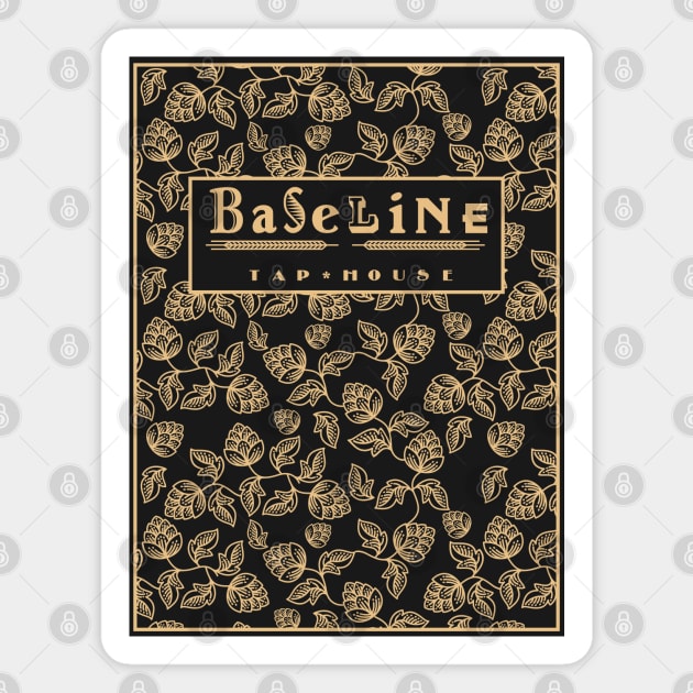 Baseline Tap House Hops Pattern Magnet by FandomTrading